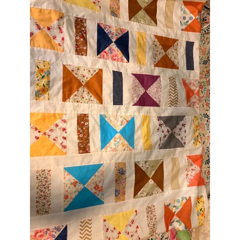 Handmade scrappy quilt